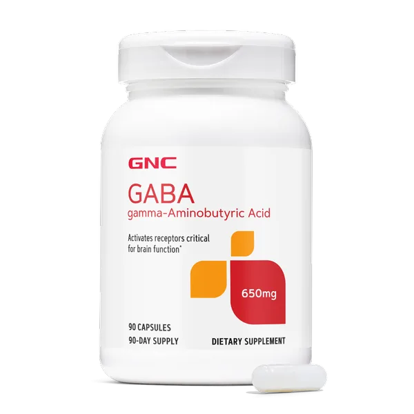 Gaba, 650 mg, GNC | 90 capsule — preț și oferte