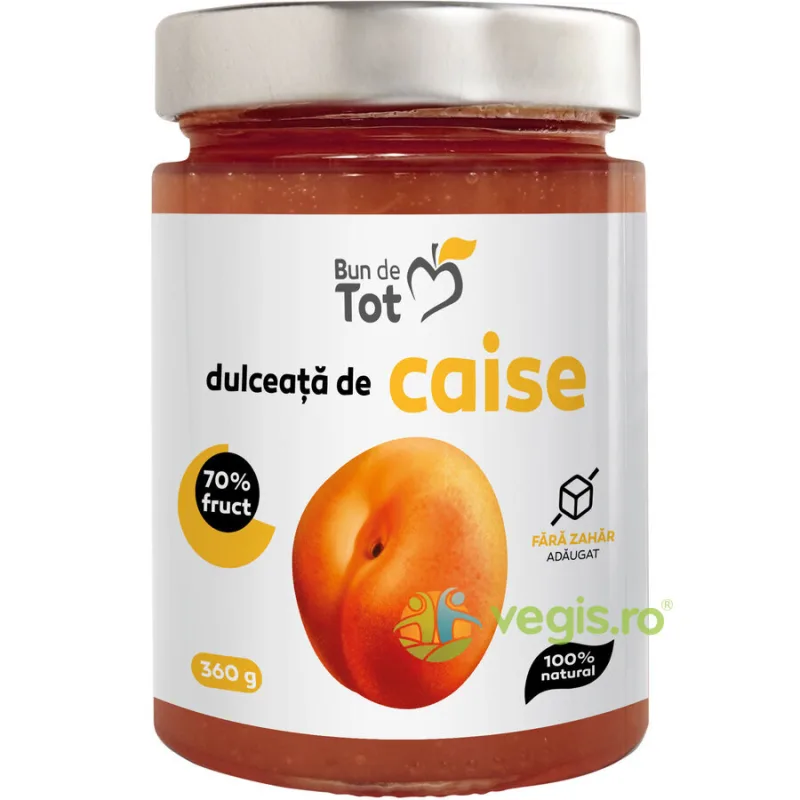 Dulceata de Caise fara Zahar 360g BUN DE TOT — preț și oferte