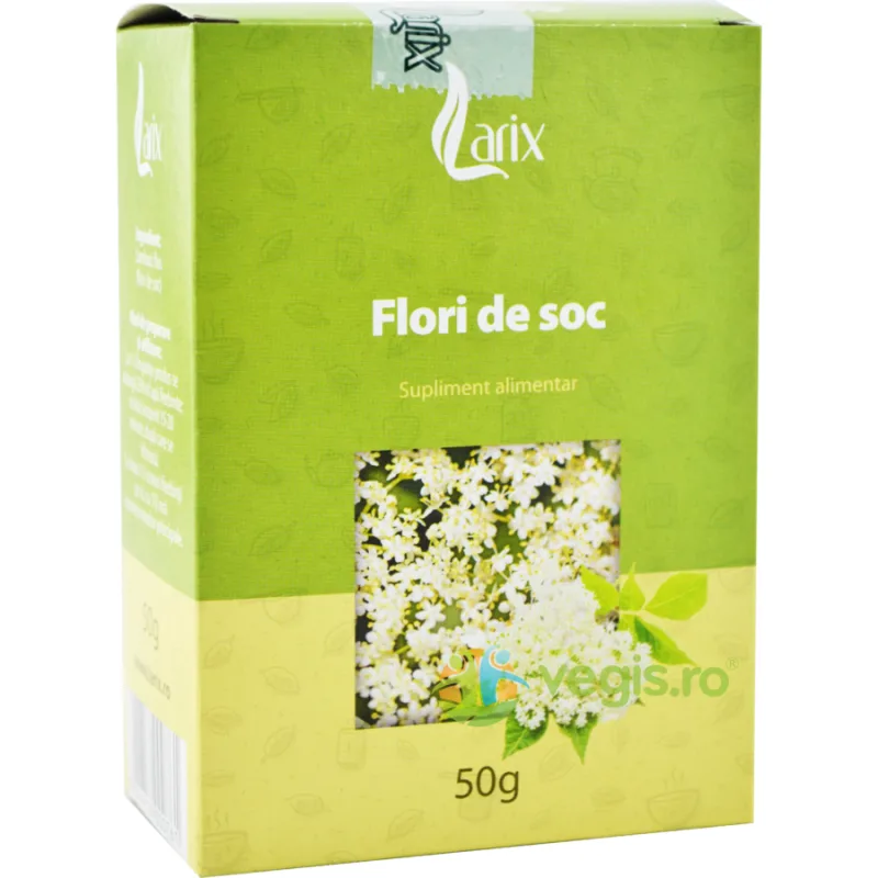 Ceai Flori de Soc 50g Larix — preț și oferte