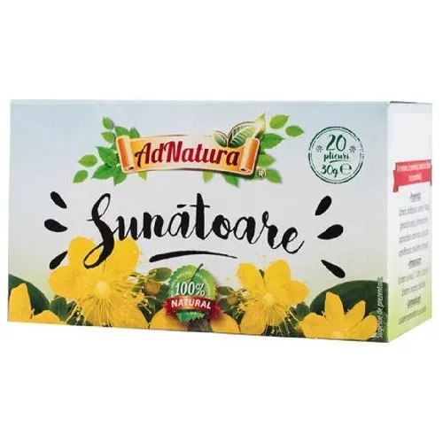 Ceai Sunatoare, 20 plicuri, AdNatura — preț și oferte