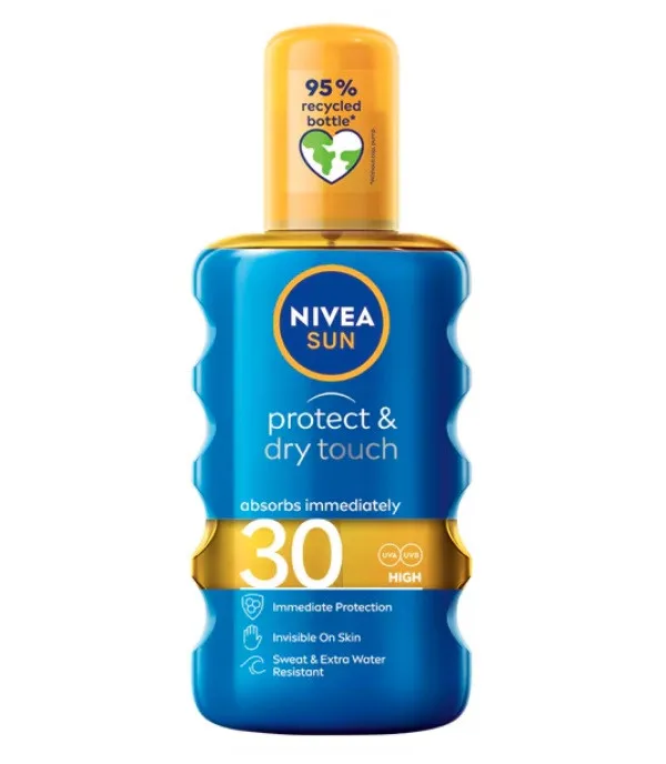 Nivea Sun Protect & Dry Touch, SPF 30 - spray cu protectie solara – 200 ml — preț și oferte