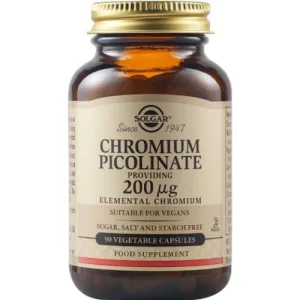 Chromium Picolinate 200mg 90cps, Solgar