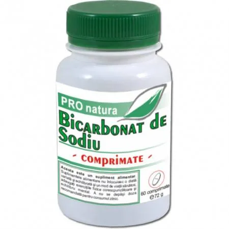Bicarbonat de sodiu, 60cpr - MEDICA Medica - Pro Natura — preț și oferte