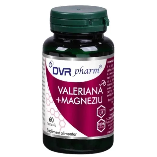 Valeriana+ Magneziu, 60cps, DVR Pharm — preț și oferte