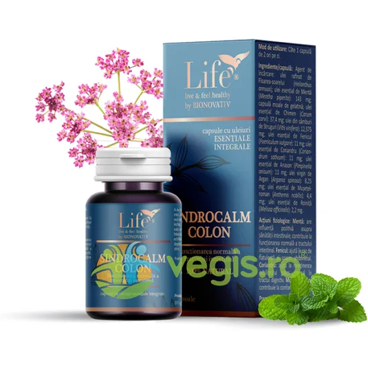 Sindrocalm Colon (Capsule cu Uleiuri Esentiale) 15cps BIONOVATIV — preț și oferte