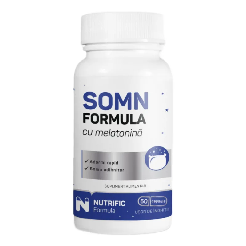 Somn formula cu melatonina, 60 capsule, Nutrific — preț și oferte