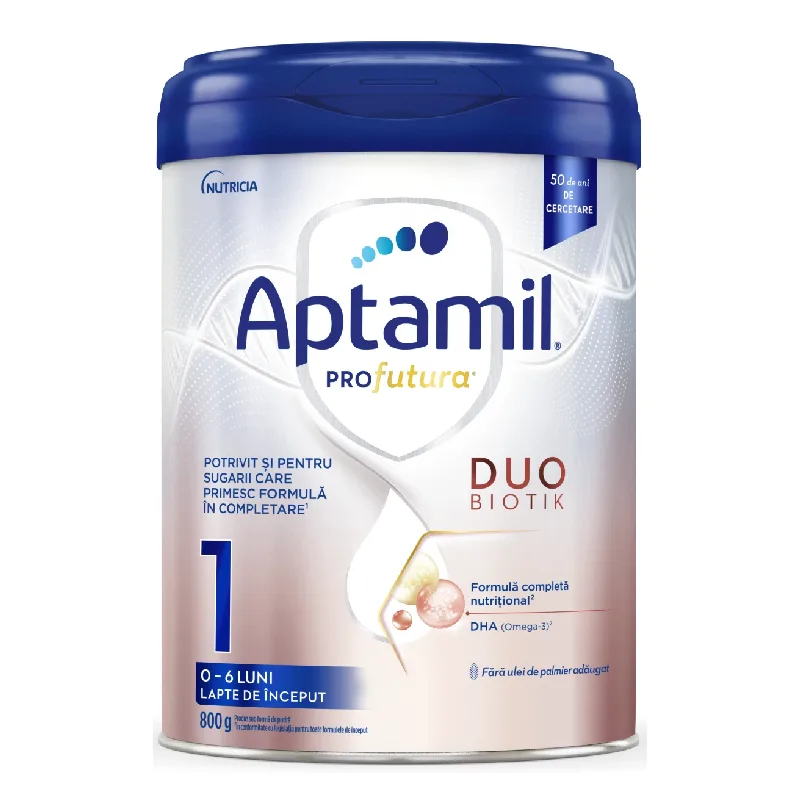 Formula de lapte praf ProFutura DuoBiotik 1, 0-6 luni, 800 g, Aptamil NUTRICIA — preț și oferte