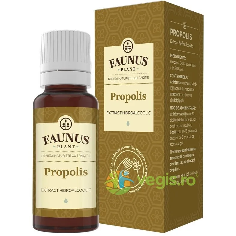 Tinctura de Propolis 30% 20ml FAUNUS PLANT — preț și oferte