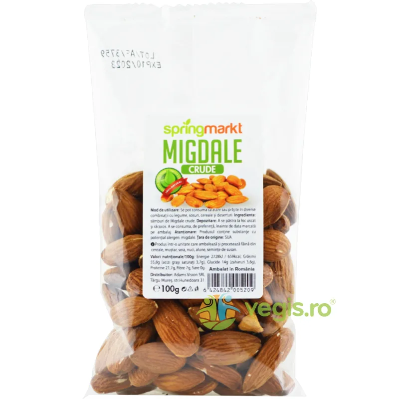Migdale Crude 100g springmarkt — preț și oferte