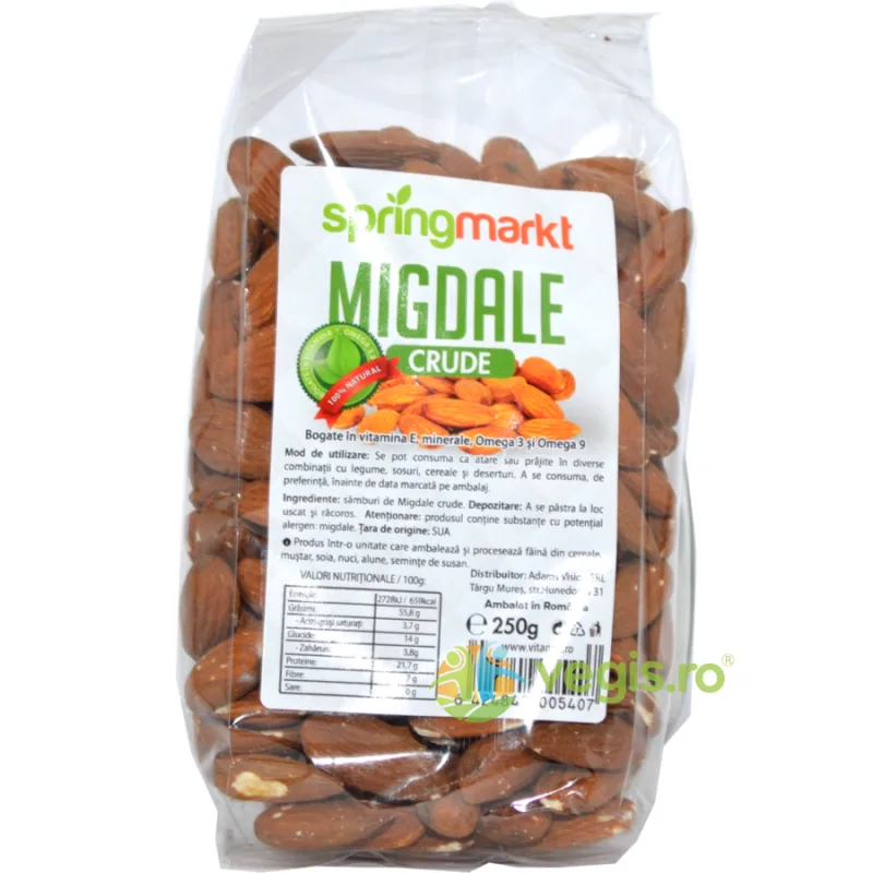 Migdale Crude 250g springmarkt — preț și oferte