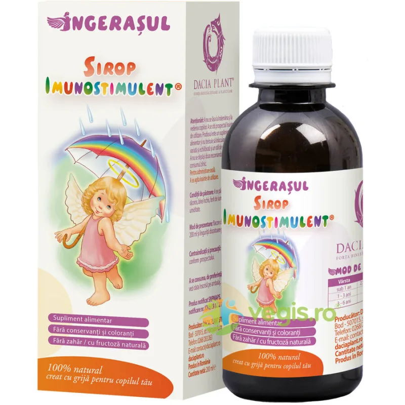 Sirop Imunostimulent Ingeras 200ml DACIA PLANT — preț și oferte