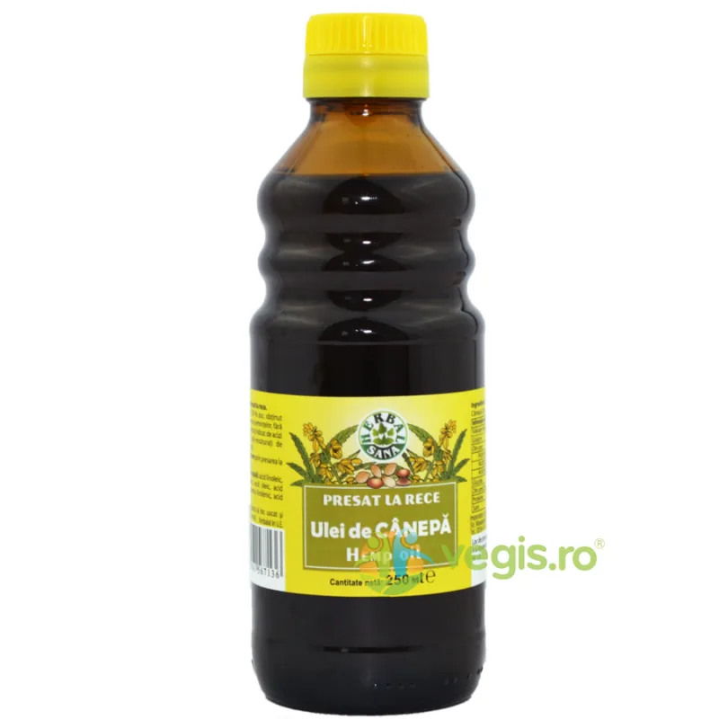 Ulei De Canepa Presat la Rece 250ml Herbavit — preț și oferte