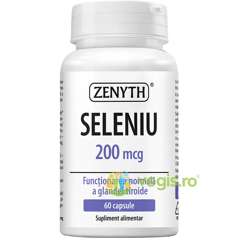 Seleniu 200mcg 60cps Zenyth — preț și oferte