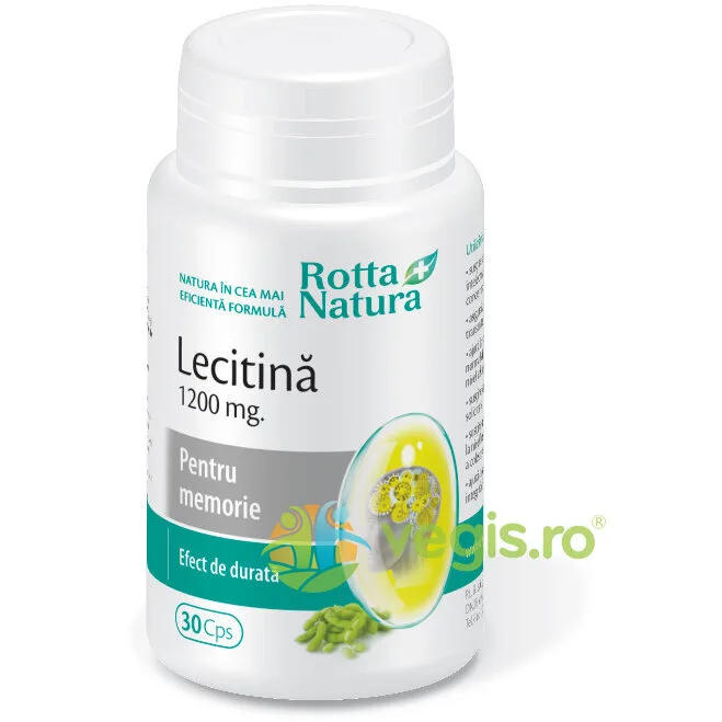 Lecitina 1200mg 30cps ROTTA NATURA — preț și oferte