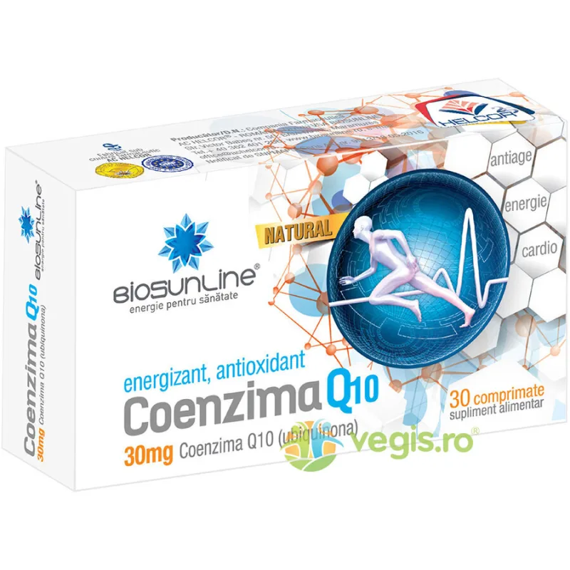 Coenzima Q10 30mg 30cpr BIOSUNLINE — preț și oferte
