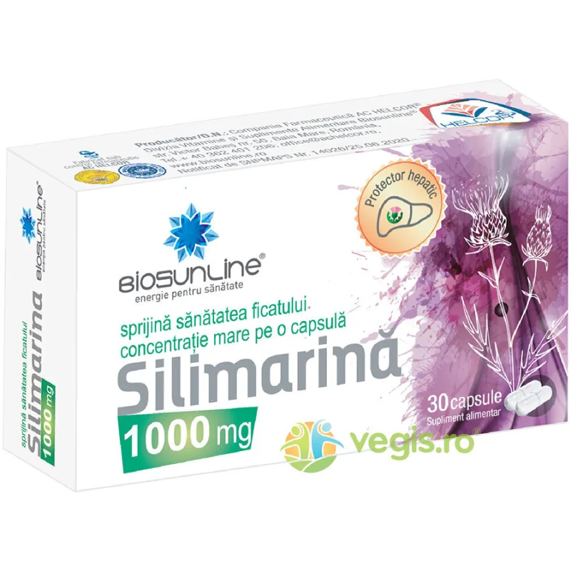 Silimarina 1000mg 30cps BIOSUNLINE — preț și oferte
