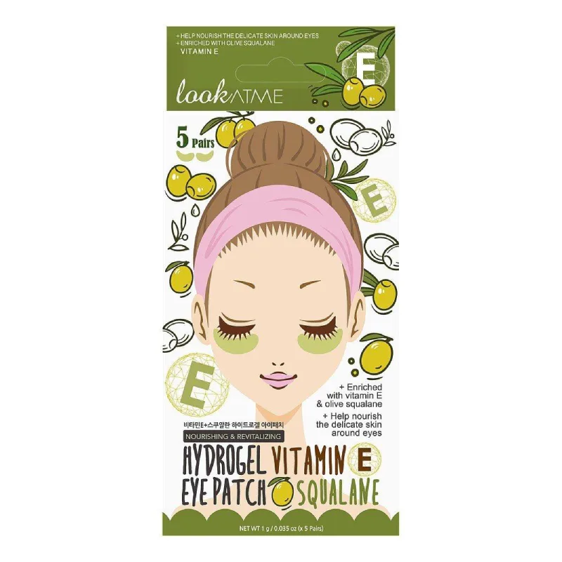 Plasturi de hidrogel hranitori si revitalizanti cu vitamina E, 5 perechi, Look At Me — preț și oferte