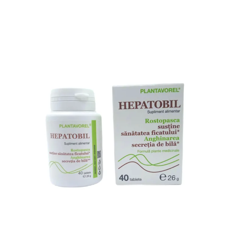 Hepatobil, 40 comprimate, Plantavorel — preț și oferte