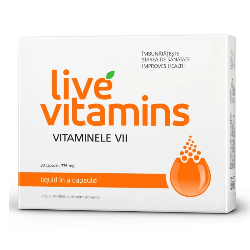 Live Vitamins, 30 capsule, Vitaslim — preț și oferte