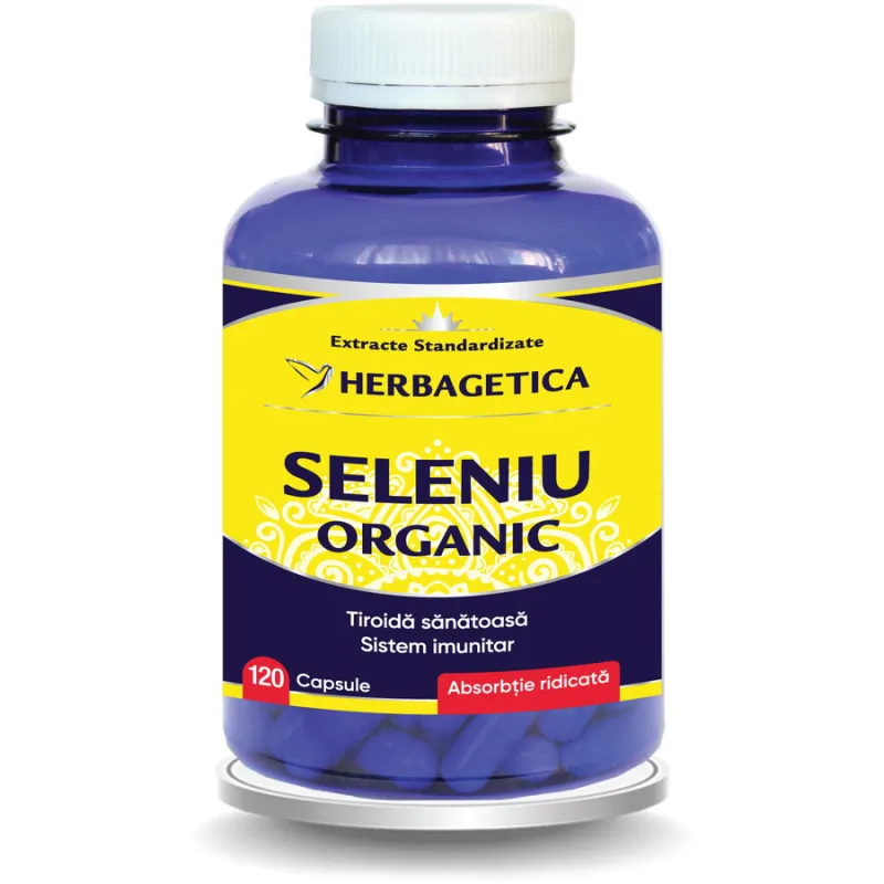 Seleniu Organic 120cps HERBAGETICA — preț și oferte