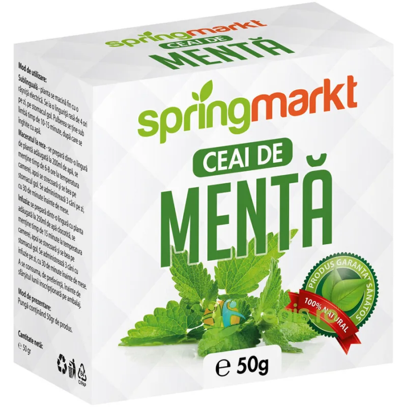 Ceai de Menta 50g springmarkt — preț și oferte