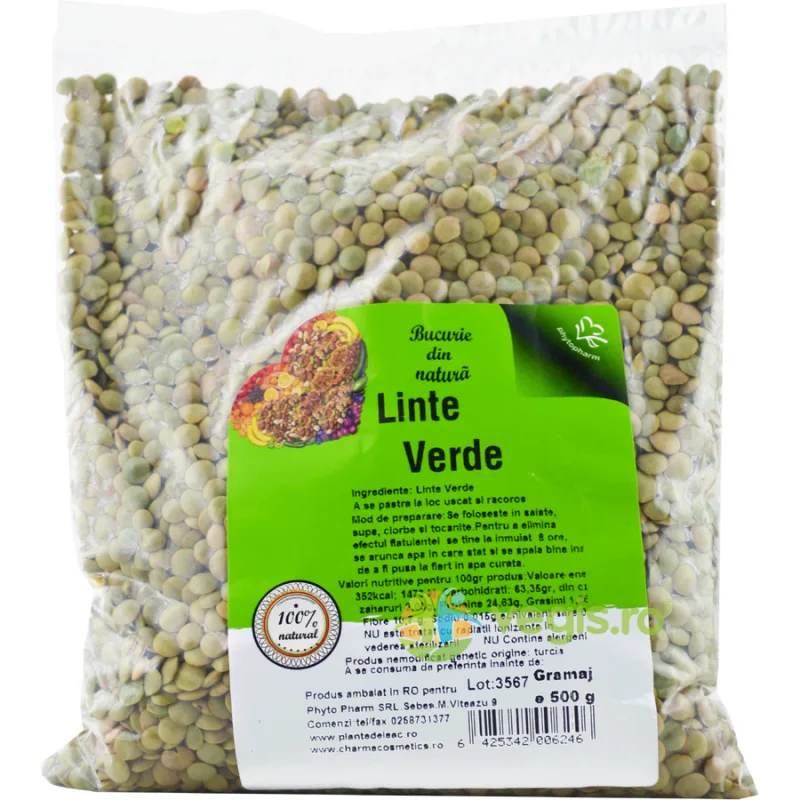 Linte Verde 500g CHARME — preț și oferte