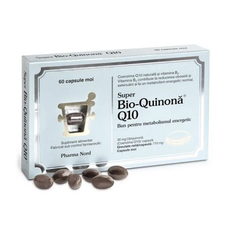 Super Bio Quinona Q10 30mg, 30 capsule moi PHARMA NORD — preț și oferte