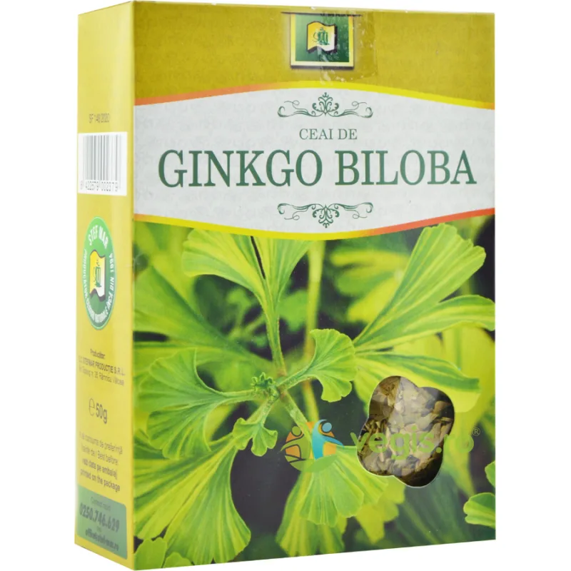Ceai Ginkgo Biloba 50g Stef Mar — preț și oferte