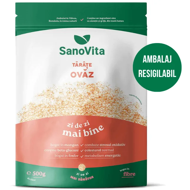 Tarate de Ovaz 500g SANOVITA — preț și oferte