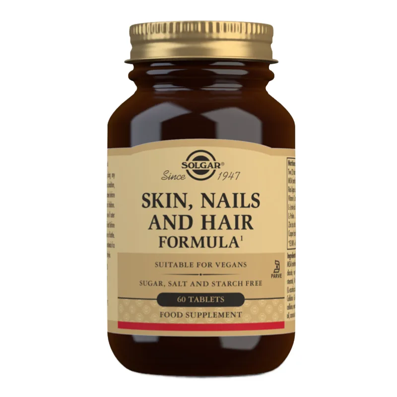 Skin Hair and nails, 60 tablete, Solgar — preț și oferte