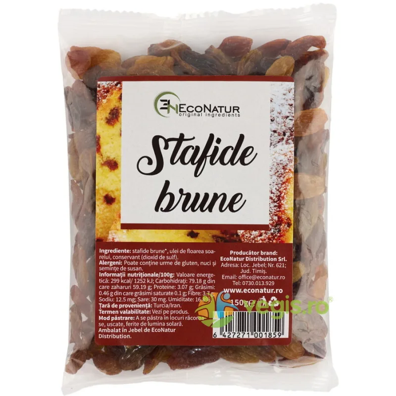 Stafide Brune 150g ECONATUR — preț și oferte