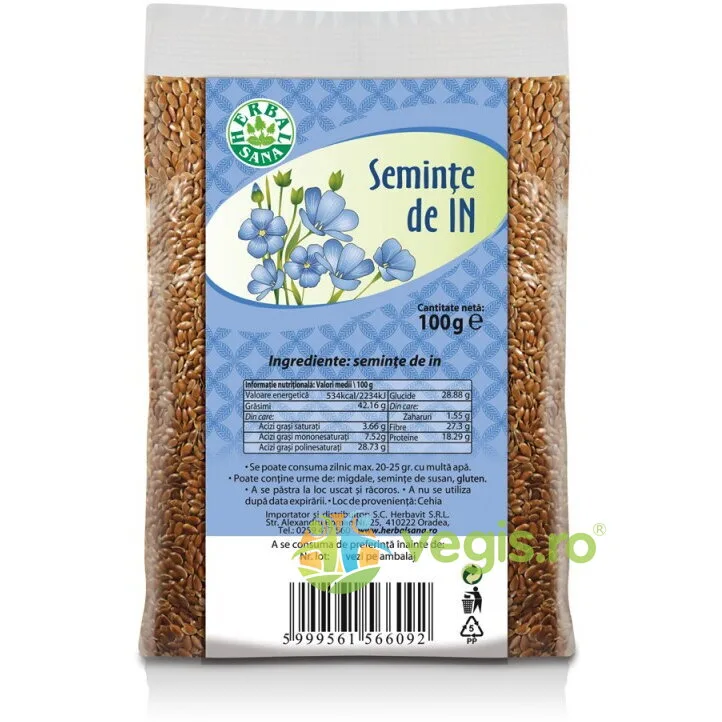 Seminte de In 100g Herbavit — preț și oferte