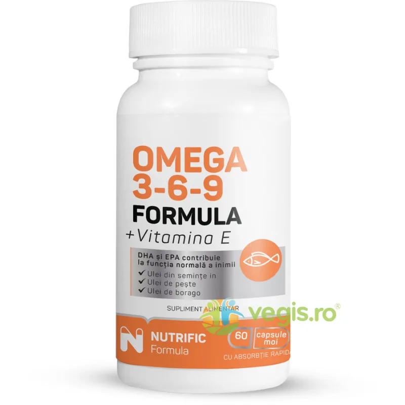 Omega 3-6-9 60cps NUTRIFIC — preț și oferte