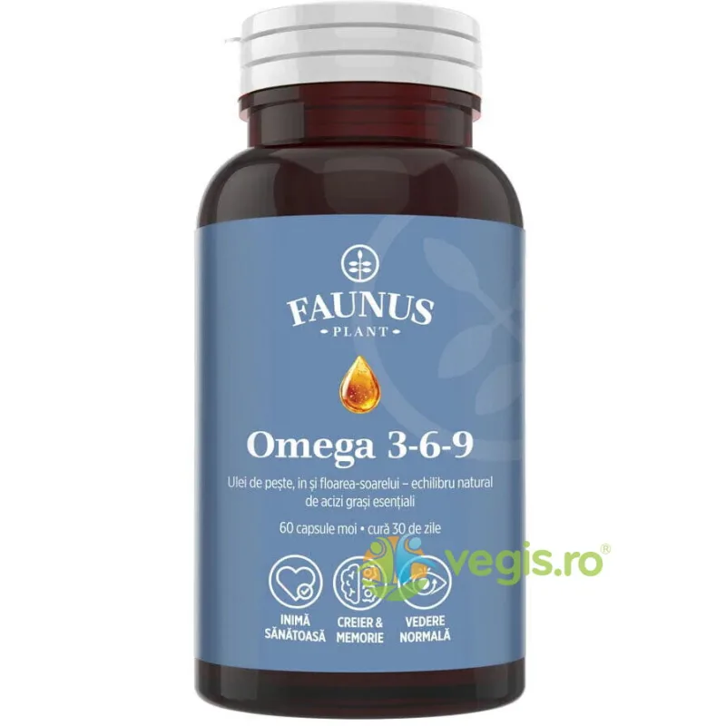 Omega 3-6-9 60cps FAUNUS PLANT — preț și oferte