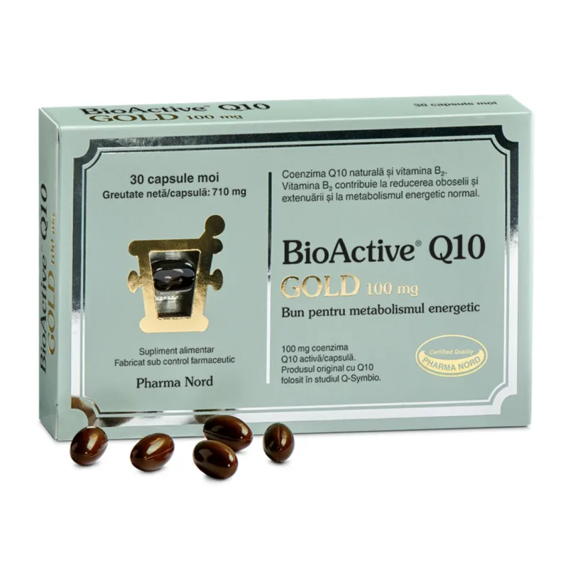 Bio Active Q10 Gold 100 mg, 30 capsule moi, Pharma Nord — preț și oferte