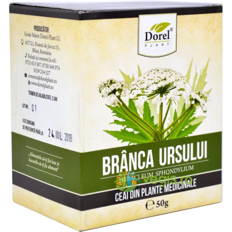 Ceai de Branca Ursului 50g Dorel Plant — preț și oferte