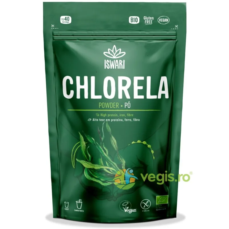 Pulbere de Chlorella Ecologica/Bio 125g ISWARI — preț și oferte