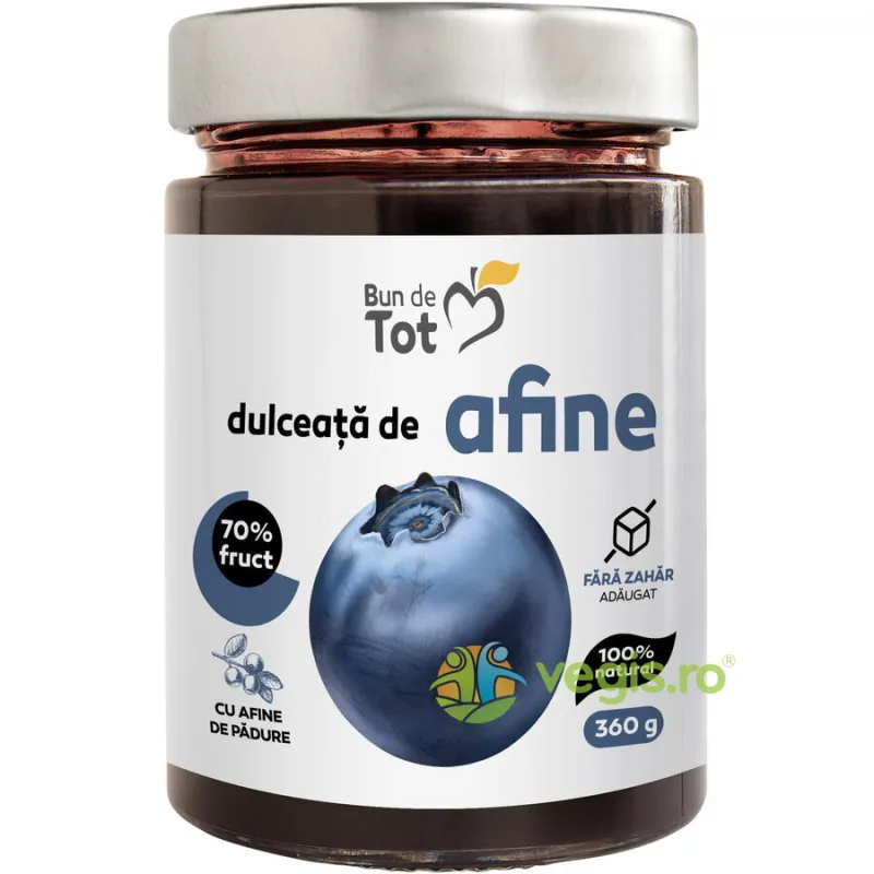 Dulceata de Afine fara Zahar Adaugat 360g CADOU — preț și oferte