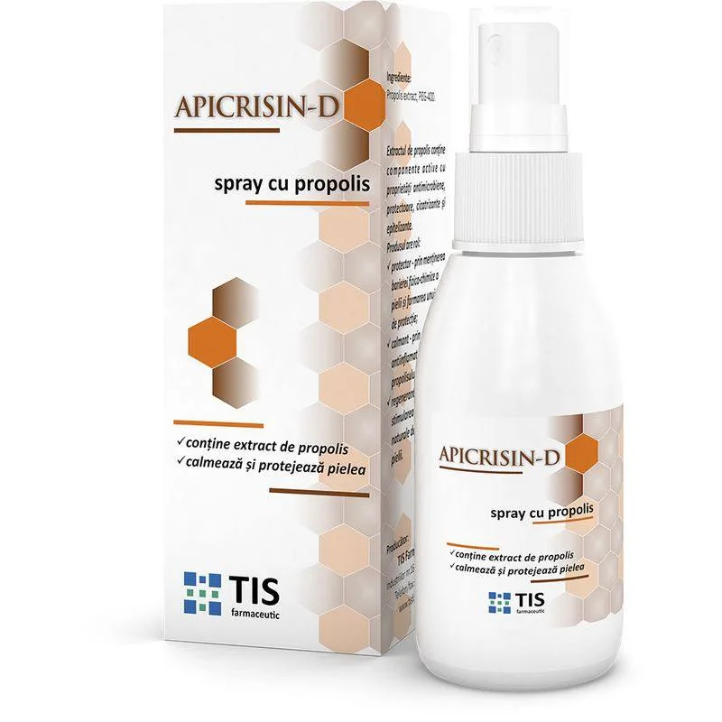 Apicrisin-D x 50 ml spray cu propolis TIS TIS FARMACEUTIC — preț și oferte