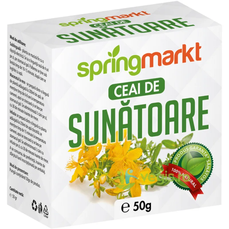 Ceai de Sunatoare 50g springmarkt — preț și oferte