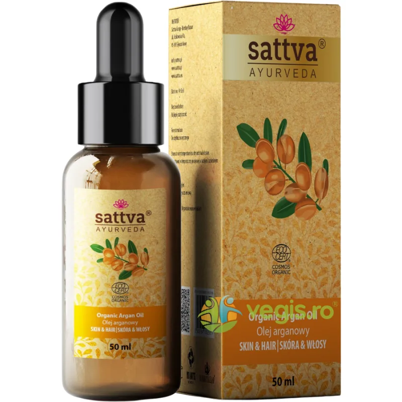 Ulei de Argan Bio 50ml Sattva Ayurveda — preț și oferte