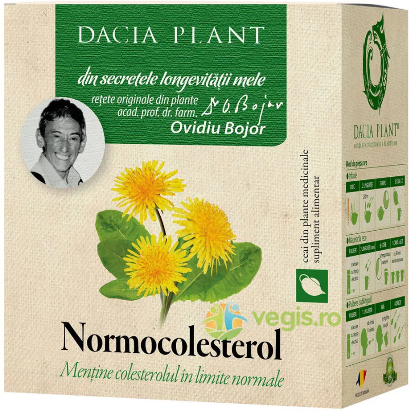 Ceai Normocolesterol 50g DACIA PLANT — preț și oferte