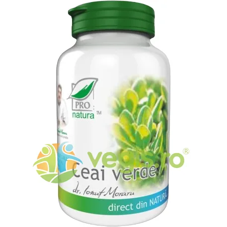 Ceai Verde 60cps Medica - Pro Natura — preț și oferte