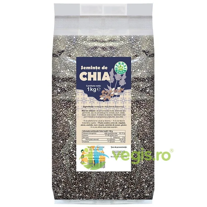 Seminte de Chia 1kg Herbavit — preț și oferte
