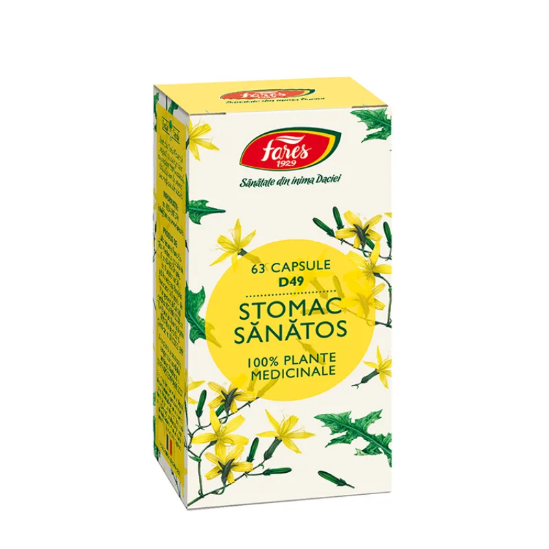 Stomac sanatos, 63 capsule, Fares — preț și oferte