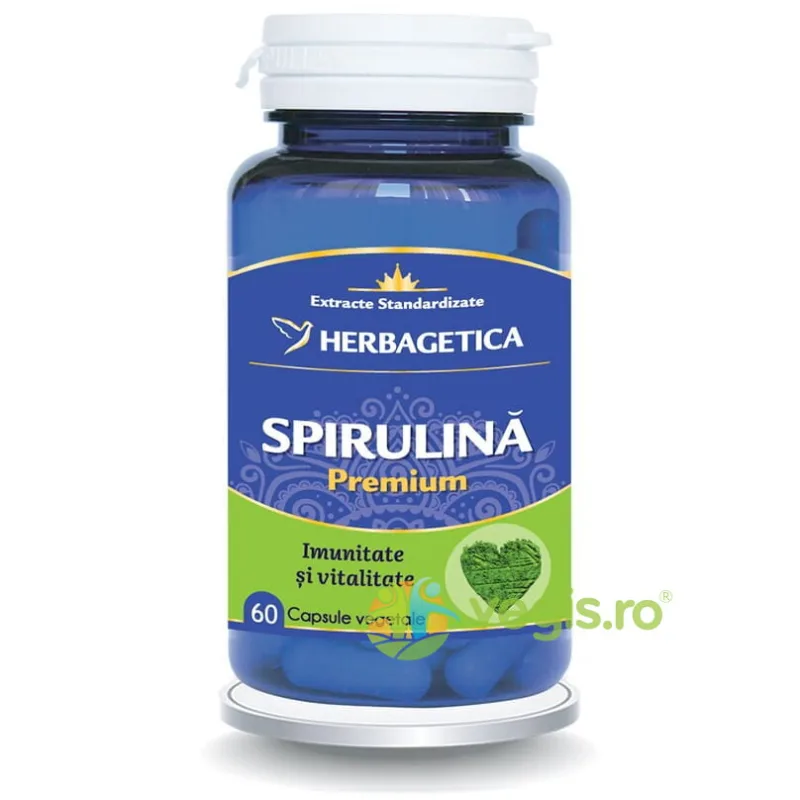 Spirulina 60cps HERBAGETICA — preț și oferte