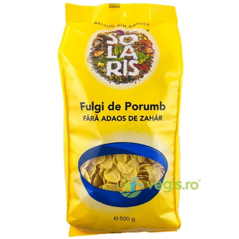 Fulgi de Porumb fara Zahar 500g SOLARIS — preț și oferte