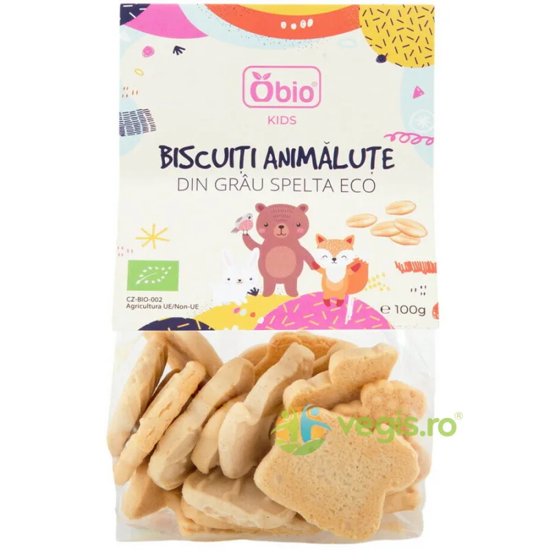 Biscuiti Animalute din Grau Spelta Ecologici/Bio 100g OBio — preț și oferte