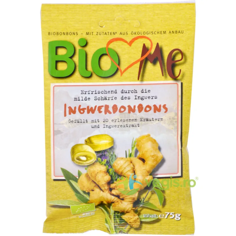 Bomboane cu Ghimbir Ecologice/Bio 75g BIO LOVES ME — preț și oferte