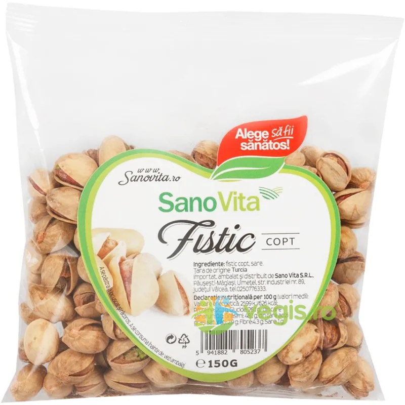 Fistic Copt si Sarat 150g SANOVITA — preț și oferte